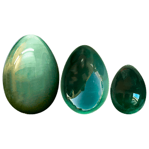 Нефритовые яйца класс "Премиум Плюс" Кошачий глаз