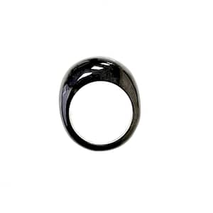 Кольцо из черного нефрита